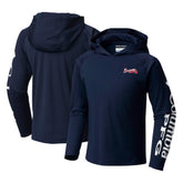 Atlanta Braves Youth Terminal Tackle Long Sleeve Hoodie T-Shirt - Navy | Columbia