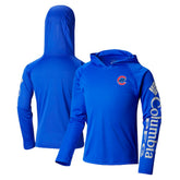 Chicago Cubs Youth Terminal Tackle Long Sleeve Hoodie T-Shirt - Royal | Columbia