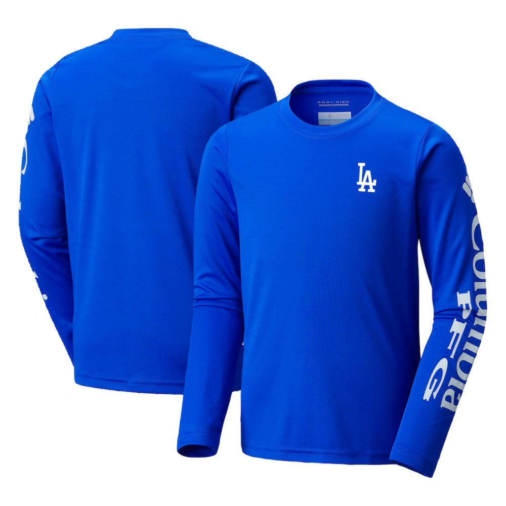 Los Angeles Dodgers Youth Terminal Tackle Long Sleeve T-Shirt - Royal | Columbia
