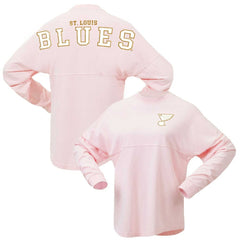 St. Louis Blues Fanatics Women's Spirit Jersey Long Sleeve T-Shirt Pink