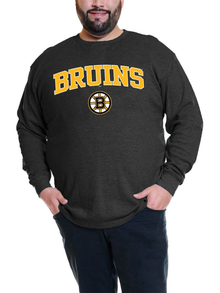 David Pastrnak Boston Bruins Profile Big & Tall Name & Number Thermal Pullover Sweatshirt Black