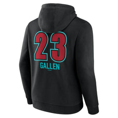 Zac Gallen Arizona Diamondbacks Name & Number Fastball Pullover Hoodie - Black