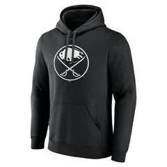 Buffalo Sabres Personalized Name & Number Monochrome Pullover Hoodie Black