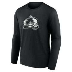 Colorado Avalanche Personalized Name & Number Monochrome Long Sleeve T-Shirt Black