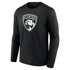 Florida Panthers Personalized Name & Number Monochrome Long Sleeve T-Shirt Black