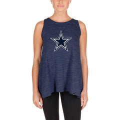 Dallas Cowboys New Era Women's Plus Size Space Dye Active Tank Top - Navy on sale