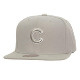 Chicago Cubs Snapback Hat - Gray | Mitchell & Ness