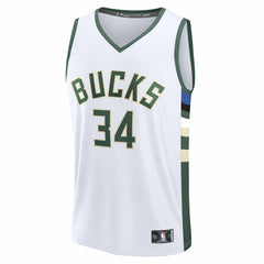 Giannis Antetokounmpo Milwaukee Bucks Youth Fast Break Replica Player Jersey - Association Edition - White | Fanatics discount