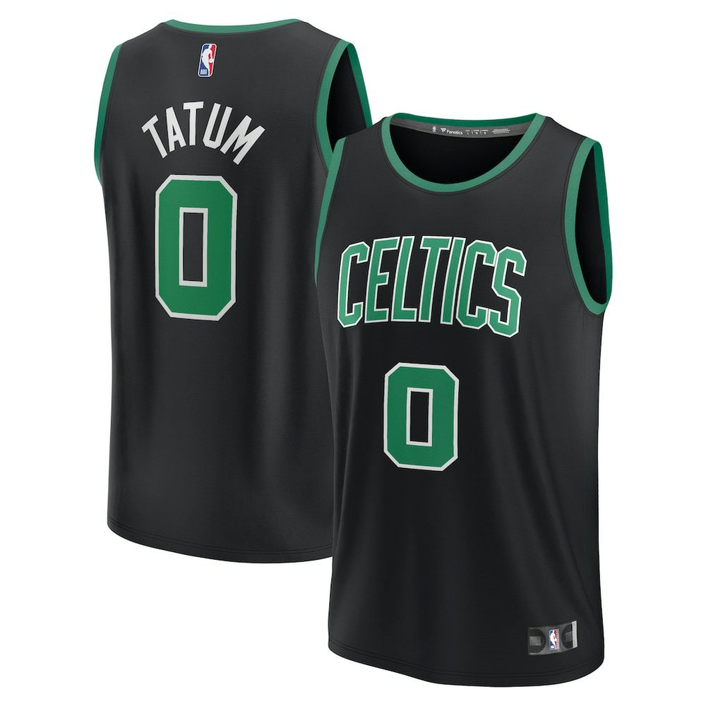 Jayson Tatum Boston Celtics Youth Fast Break Replica Player Jersey - Statement Edition - Black | Fanatics shop