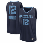 Ja Morant Memphis Grizzlies Youth Fast Break Replica Player Jersey - Icon Edition - Navy | Fanatics shop