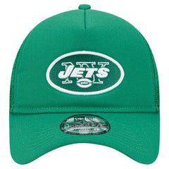 New York Jets New Era 9FORTY A-Frame Trucker Adjustable Hat - Green for sale