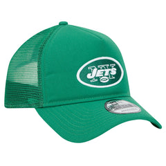 New York Jets New Era 9FORTY A-Frame Trucker Adjustable Hat - Green for sale