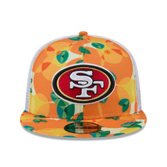 San Francisco 49ers New Era Citrus 9FIFTY Trucker Snapback Hat - Orange for sale