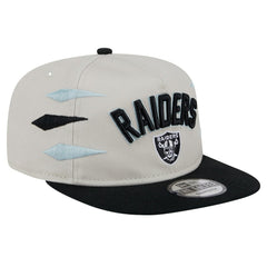 Las Vegas Raiders New Era Athletic Golfer Snapback Hat - Stone/Black for sale
