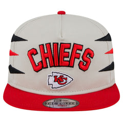 Kansas City Chiefs New Era Athletic Golfer Snapback Hat - Stone/Red online