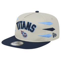 Tennessee Titans New Era Athletic Golfer Snapback Hat - Stone/Navy online
