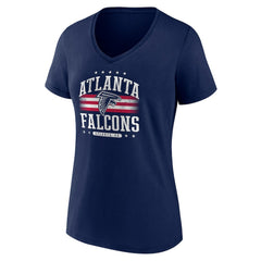 Atlanta Falcons Women's Americana Team V-Neck T-Shirt - Navy outlet