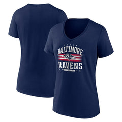 Baltimore Ravens Women's Americana Team V-Neck T-Shirt - Navy outlet