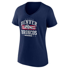 Denver Broncos Women's Americana Team V-Neck T-Shirt - Navy cheap