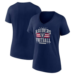 Las Vegas Raiders Women's Americana Team V-Neck T-Shirt - Navy cheap