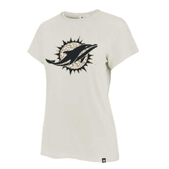 Miami Dolphins '47 Women's Panthera Frankie T-Shirt - Cream discount