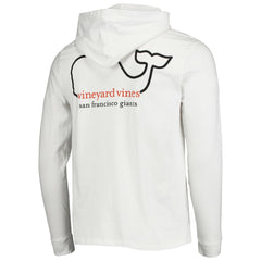 San Francisco Giants Vineyard Vines Long Sleeve Hoodie T-Shirt - White