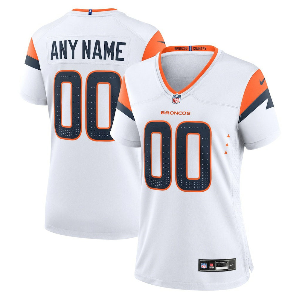 Denver Broncos Women's Mile High Collection Custom Game Jersey - White | Nike cheap