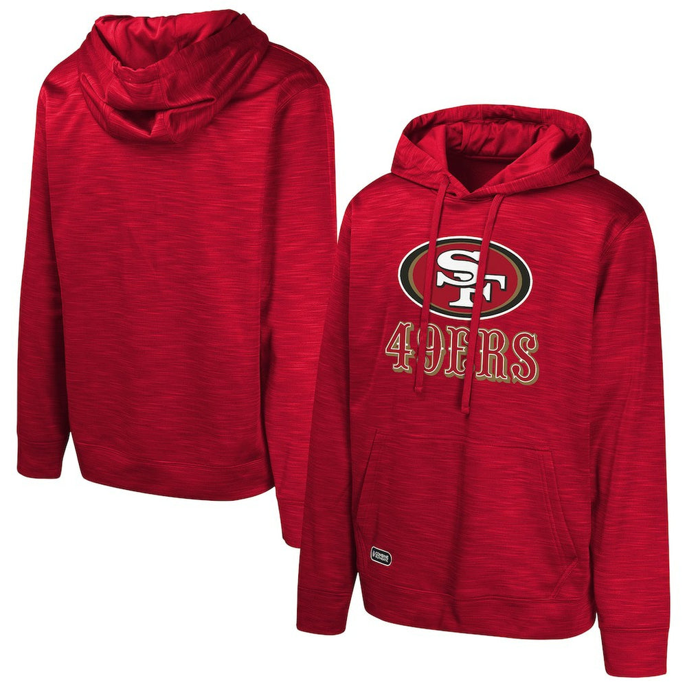 San Francisco 49ers Streak Fleece Pullover Hoodie - Scarlet cheap