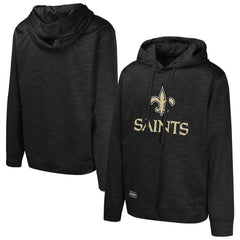 New Orleans Saints Streak Fleece Pullover Hoodie - Black sale