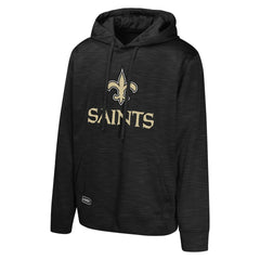 New Orleans Saints Streak Fleece Pullover Hoodie - Black sale