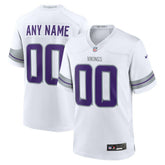 Minnesota Vikings Alternate Custom Game Jersey - White | Nike for sale