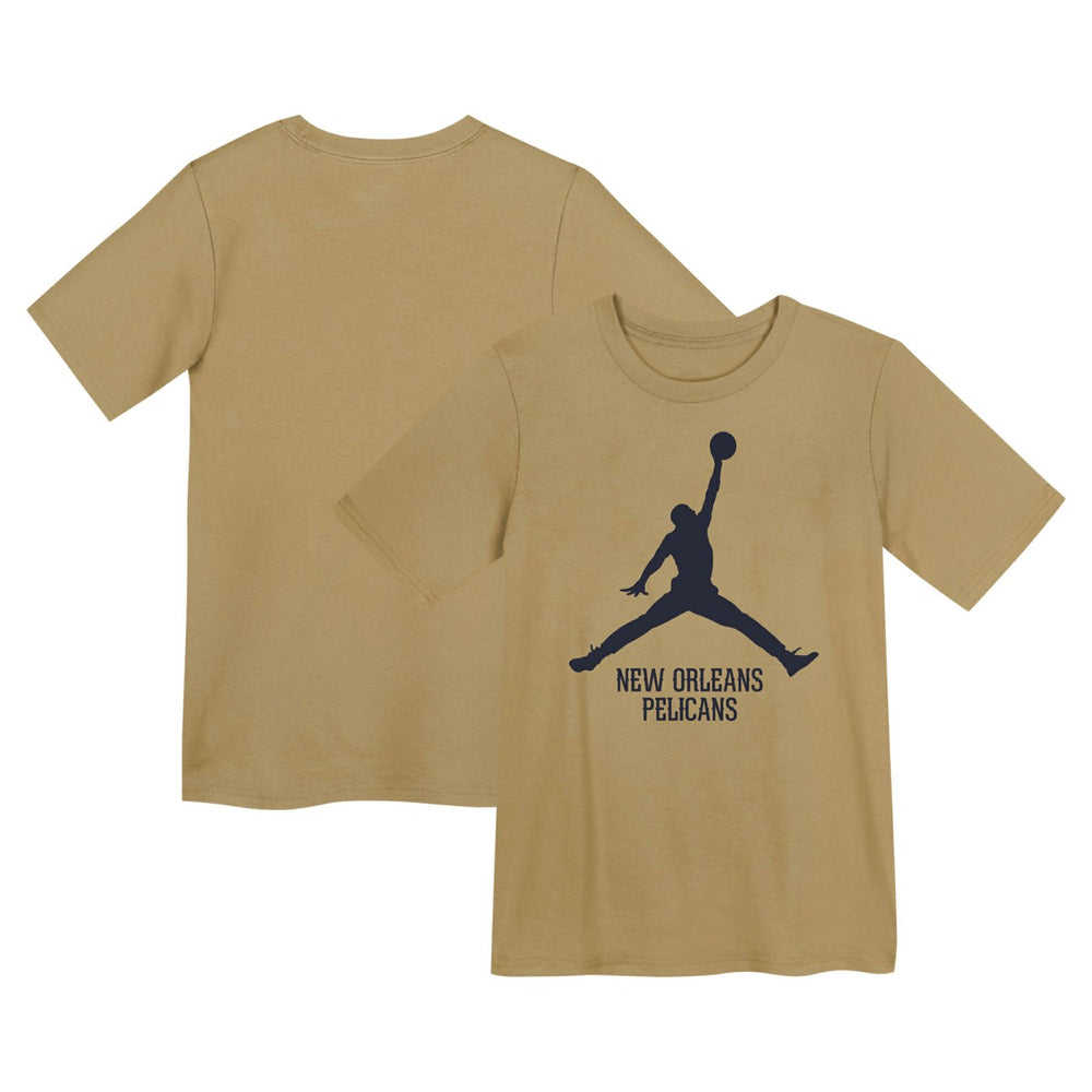 New Orleans Pelicans Jordan Brand Preschool Essential Jumpman T-Shirt - Gold online