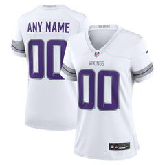 Minnesota Vikings Women's Alternate Custom Game Jersey - White | Nike sale