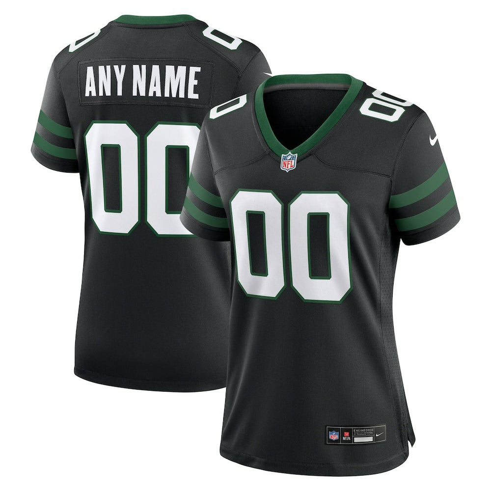 New York Jets Women's Alternate Custom Game Jersey - Legacy Black | Nike for sale