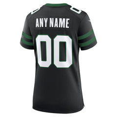 New York Jets Women's Alternate Custom Game Jersey - Legacy Black | Nike for sale