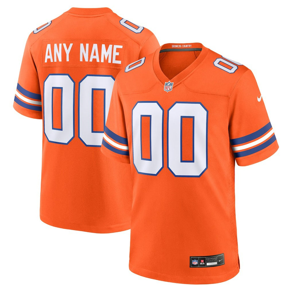 Denver Broncos Mile High Collection 1977 Throwback Custom Game Jersey - Orange | Nike cheap