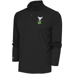 Chicago Bulls Antigua Shamrock Tribute Quarter-Zip Pullover Top - Charcoal on sale