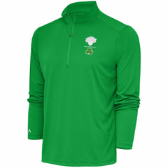 New York Knicks Antigua Shamrock Tribute Quarter-Zip Pullover Top - Kelly Green sale