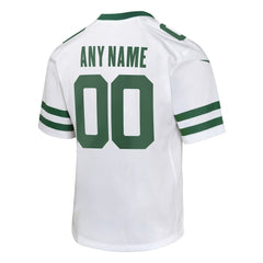 New York Jets Youth Custom Game Jersey - Legacy White | Nike sale