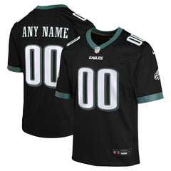 Philadelphia Eagles Youth Alternate Custom Game Jersey - Black | Nike outlet