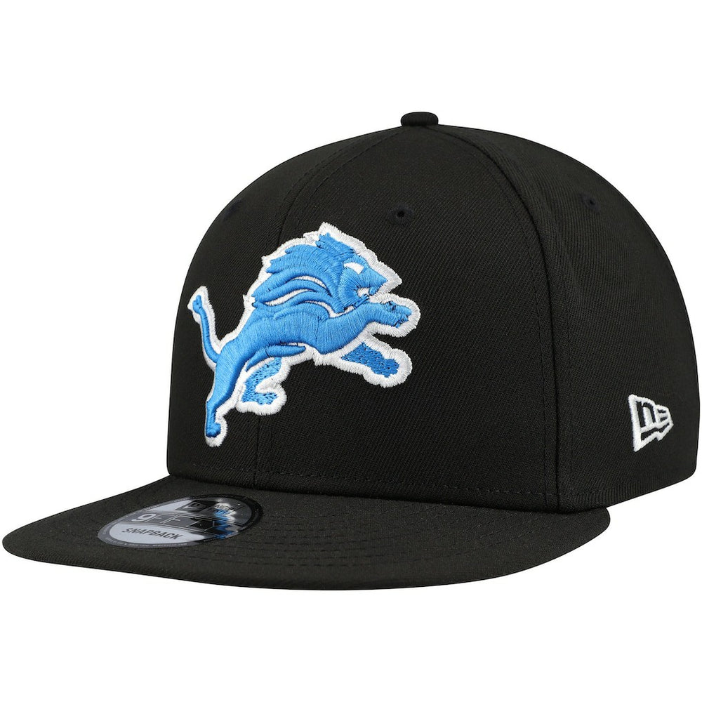 Detroit Lions New Era Basic 9FIFTY Snapback Hat - Black cheap