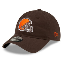 Cleveland Browns New Era Core Classic Primary 9TWENTY Adjustable Hat - Brown cheap