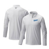 Los Angeles Dodgers Terminal Tackle Omni-Shade Raglan Quarter-Zip Pullover Top - White | Columbia