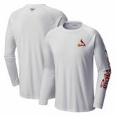 St. Louis Cardinals Terminal Tackle Long Sleeve T-Shirt - White | Columbia