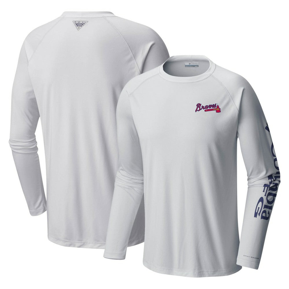 Atlanta Braves Terminal Tackle Long Sleeve T-Shirt - White | Columbia