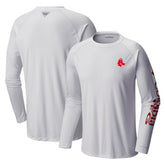 Boston Red Sox Terminal Tackle Long Sleeve T-Shirt - White | Columbia