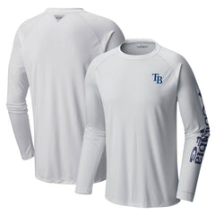 Tampa Bay Rays Terminal Tackle Long Sleeve T-Shirt - White | Columbia