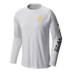 Pittsburgh Pirates Terminal Tackle Long Sleeve T-Shirt - White | Columbia