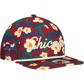 Chicago Bulls Vacation Floral Golfer Snapback Hat - Crimson | New Era on sale