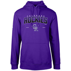 Colorado Rockies Levelwear Podium Doubleheader Pullover Hoodie - Purple